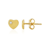Boucles d'oreilles en argent et Diamant I2 (I)
