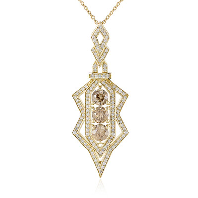 Collier en or et Diamant champagne I2 (de Melo)
