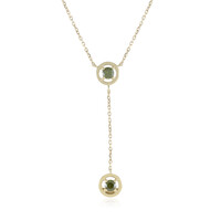 Collier en or et Diamant vert SI2