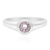 Bague en argent et Kunzite du Brésil