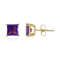 Boucles d'oreilles en argent et Améthyste de Zambie