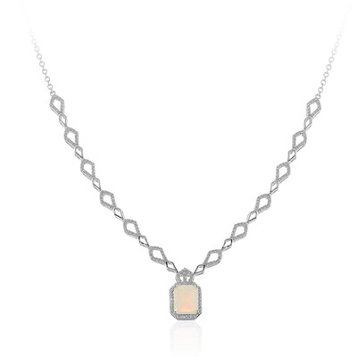 Collier en argent et Opale Welo