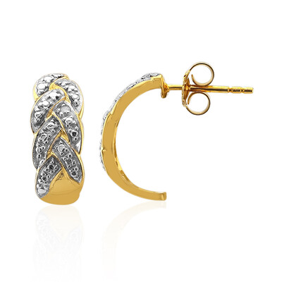 Boucles d'oreilles en argent et Diamant I2 (I)