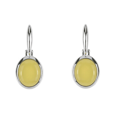 Boucles d'oreilles en argent et Ambre baltique (dagen)