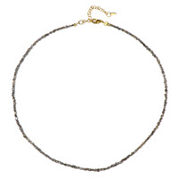 Collier en argent et Diamant champagne