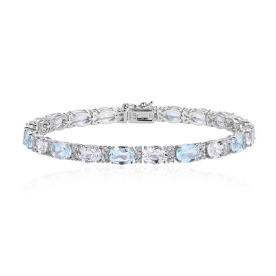 Bracelet en argent et Topaze bleu ciel