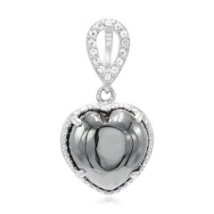 Pendentif en argent et Hématite noire