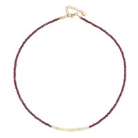 Collier en argent et Grenat magenta