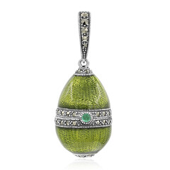 Pendentif en argent et Emeraude