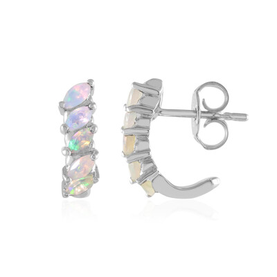 Boucles d'oreilles en argent et Opale Welo