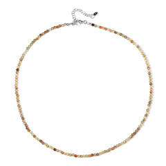 Collier en argent et Zircon jaune canari