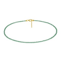 Collier en argent et Onyx vert