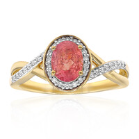 Bague en or et Pezzottaïte