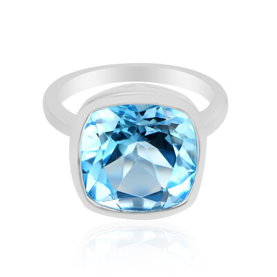 Bague en argent et Topaze bleu ciel