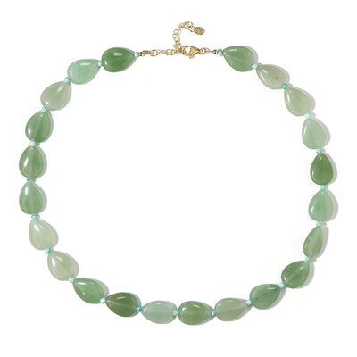 Collier en argent et Aventurine verte