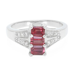 Bague en argent et Rubis de Tanzanie
