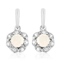 Boucles d'oreilles en argent et Opale Welo