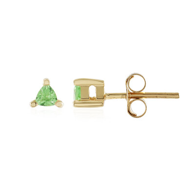 Boucles d'oreilles en argent et Tsavorite de Tanzanie