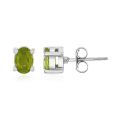 Boucles d'oreilles en argent et Péridot