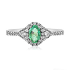 Bague en or et Emeraude de Zambie AAA (CIRARI)
