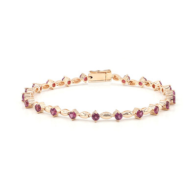 Bracelet en argent et Grenat Rhodolite