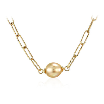Collier en argent et Perle dorée des mers du Sud Kabira (TPC)