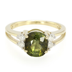 Bague en or et Tourmaline cuprifère