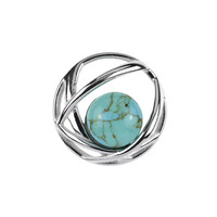Pendentif en argent et Turquoise