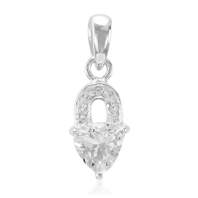 Pendentif en argent et Goshénite