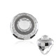 Bague en argent et Quartz blanc (Adela Silber)