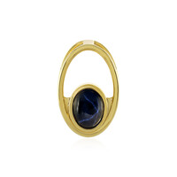 Pendentif en argent et Saphir étoilé bleu