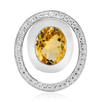 Pendentif en argent et Citrine
