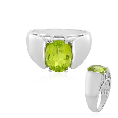Bague en argent et Péridot de l'Arizona