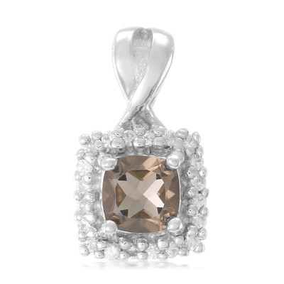 Pendentif en argent et Quartz fumé