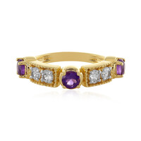 Bague en argent et Améthyste