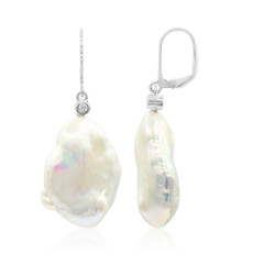 Boucles d'oreilles en argent et Perle de culture d'eau douce (TPC)