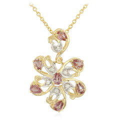 Collier en or et Saphir Padparadscha non chauffé (AMAYANI)
