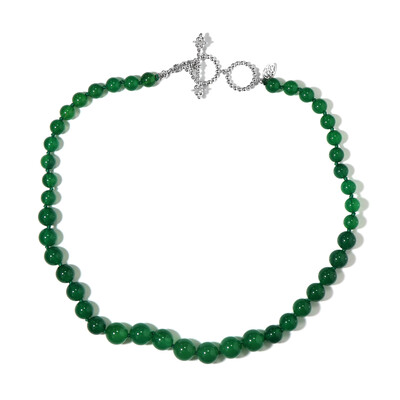 Collier en argent et Agate verte (Dallas Prince Designs)