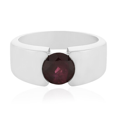 Bague en argent et Grenat Rhodolite