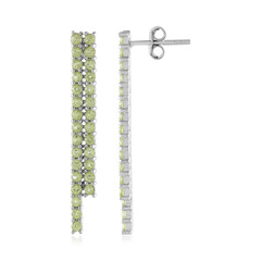 Boucles d'oreilles en argent et Péridot