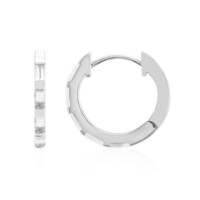 Boucles d'oreilles en argent et Topaze blanche