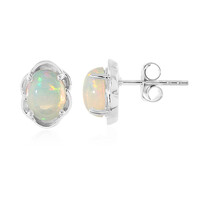 Boucles d'oreilles en argent et Opale Welo