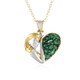 Collier en argent et Emeraude de Zambie (Gems en Vogue)