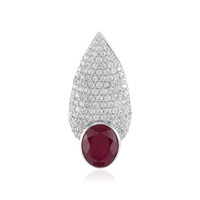 Pendentif en argent et Rubis de Madagascar (de Melo)