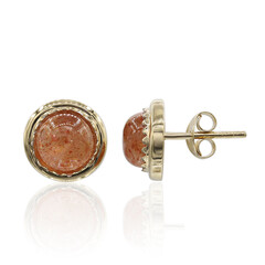 Boucles d'oreilles en argent et Pierre du Soleil