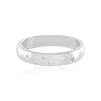 Bague en argent et Topaze blanche