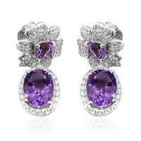 Boucles d'oreilles en argent et Améthyste (Dallas Prince Designs)