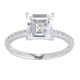 Bague en argent et Topaze blanche (Adela Silber)