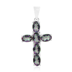Pendentif en argent et Quartz mystique