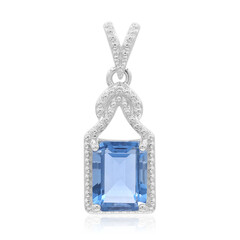 Pendentif en argent et Fluorite à couleur changeante